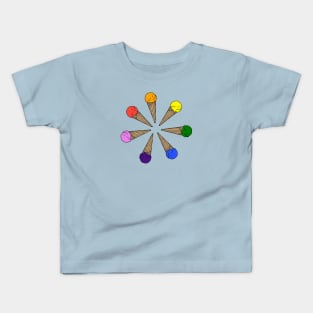 Ice cream rainbow Kids T-Shirt